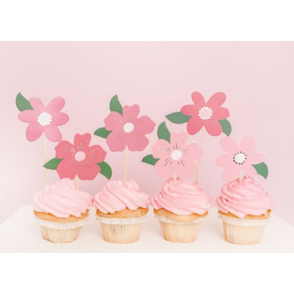 Cake / Cupcake Topper - Flowers
